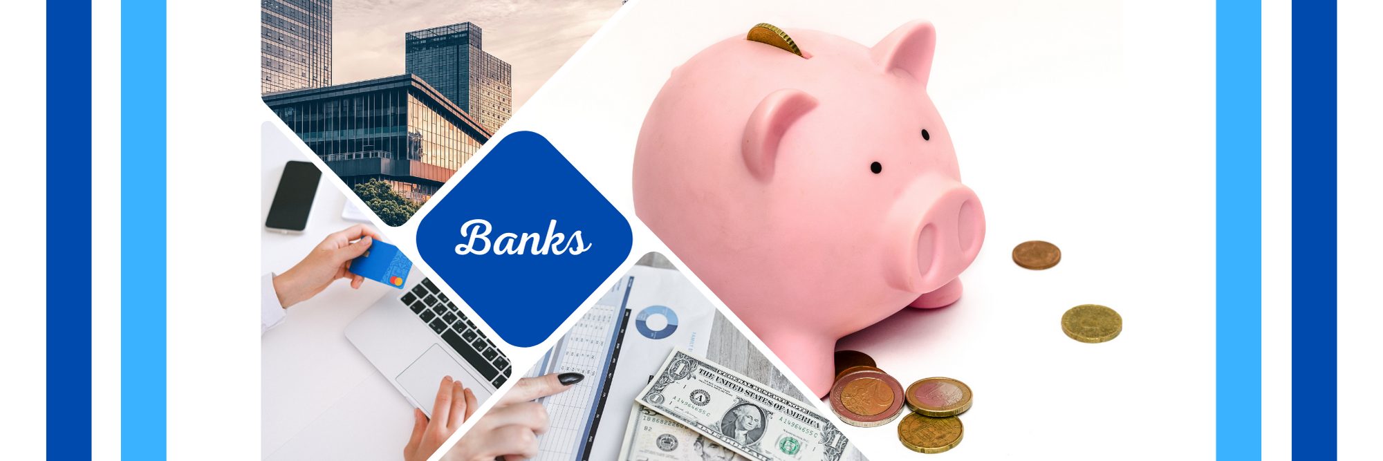 Bank-Photos (12 × 4 in)